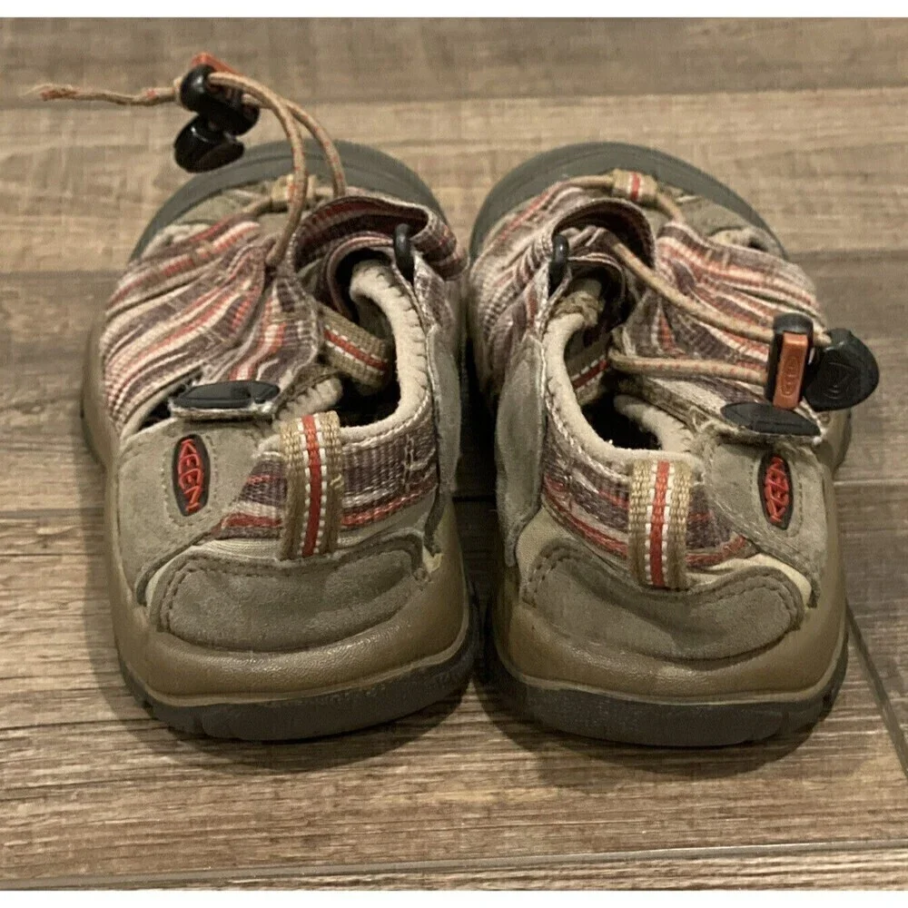 Keen Newport H2 Kids Size 1 Kids Trail Hiking Water Sport Sandals Brown Shoes